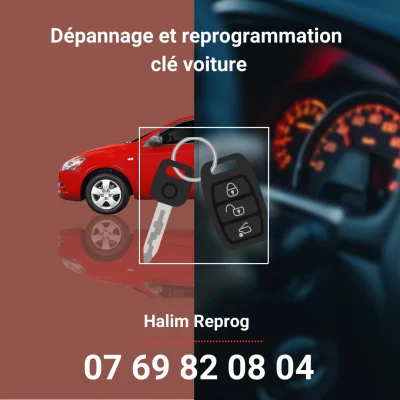 Dépannage et reprogrammation de clé de voiture, SOS serrurier 24/7.